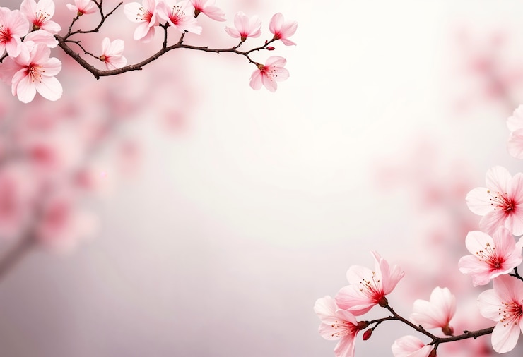 Kostenlose Foto nahaufnahme von rosa kirschblüten