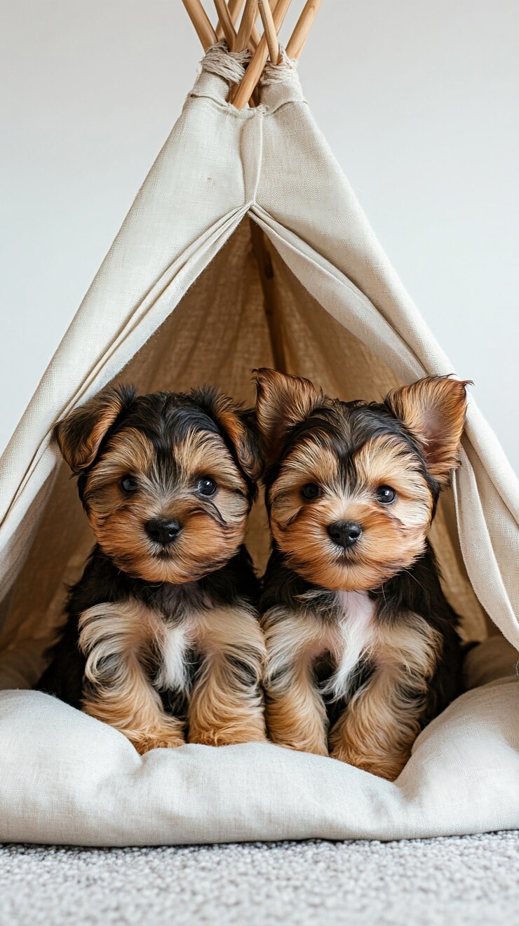 Kostenlose Foto nahaufnahme von yorkshirehunden