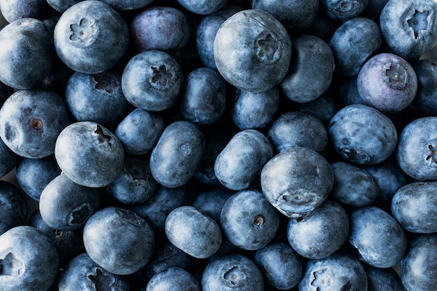 Kostenloses Foto nahaufnahmebeschaffenheit von blaubeeren