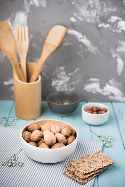 Nahaufnahmecracker mit Nüssen