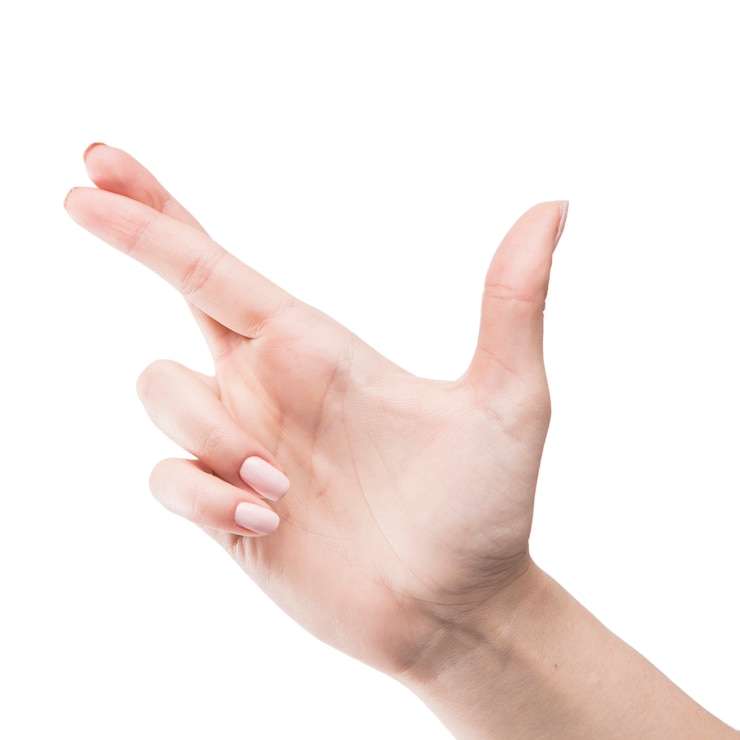Kostenlose Foto nahaufnahmehand mit den gekreuzten fingern