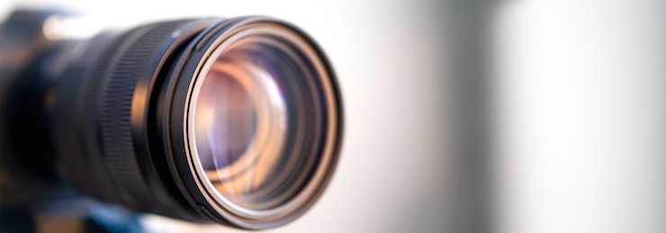 Kostenlose Foto nahaufnahmeobjektiv eines professionellen objektivs für eine digitalkamera