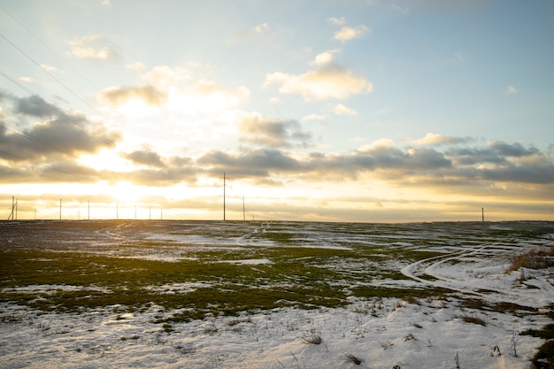 Kostenloses Foto natürliche schöne winterlandschaft