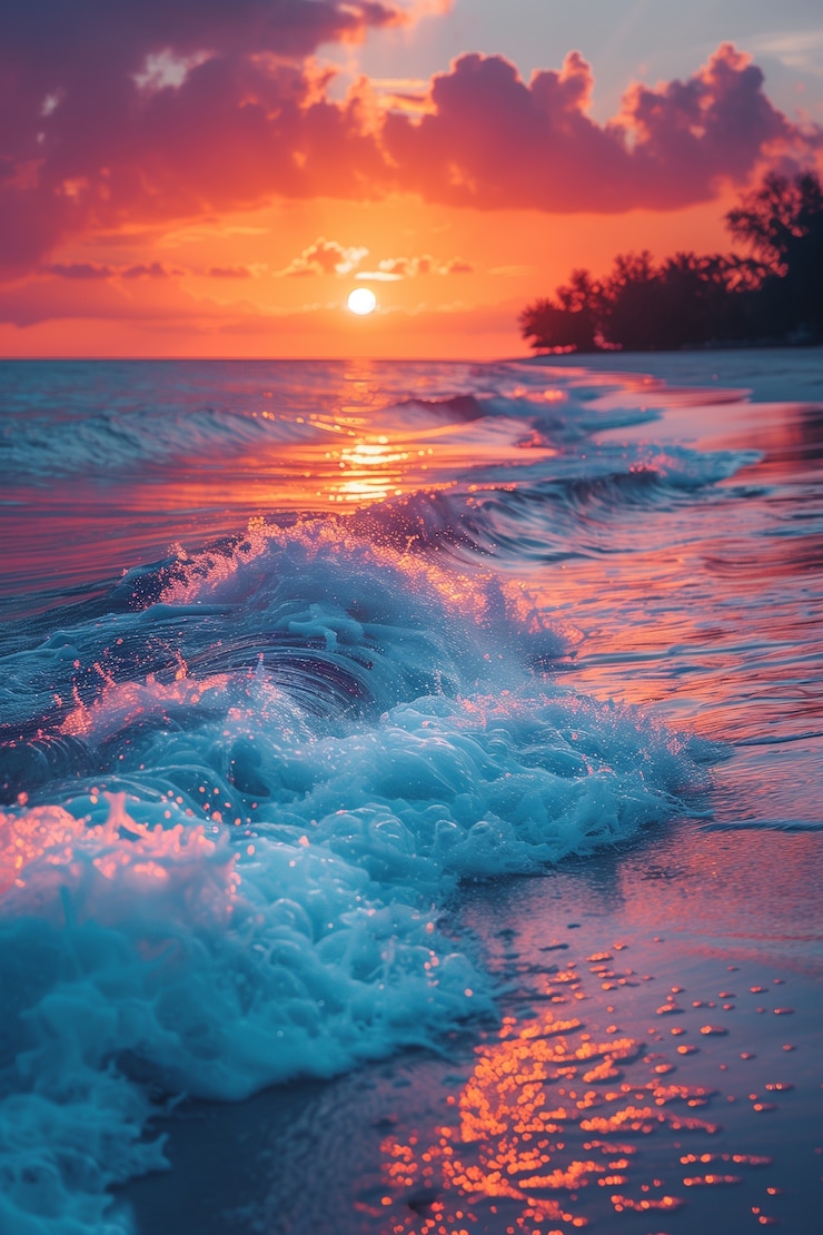 Kostenlose Foto naturlandschaft mit blick auf den strand