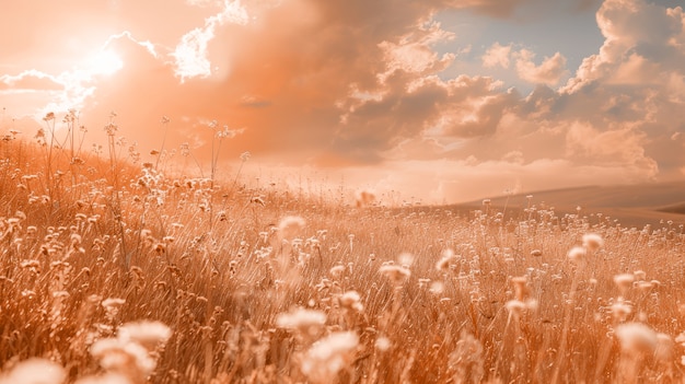 Kostenloses Foto naturlandschaft mit traumhafter ästhetik und jahresfarben