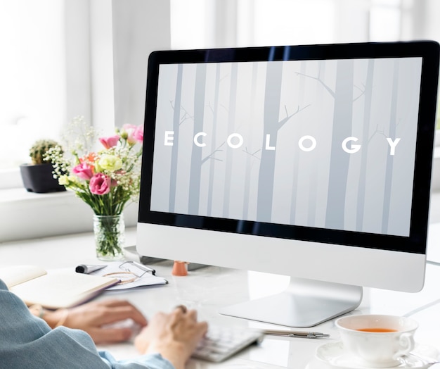 Naturökologie Go Green Konzept
