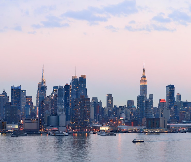 Kostenlose Foto new yorker sonnenuntergang