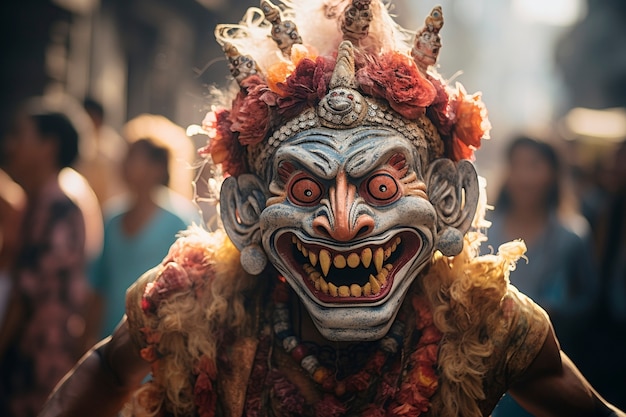 Kostenloses Foto nyepi-tag in indonesien gefeiert