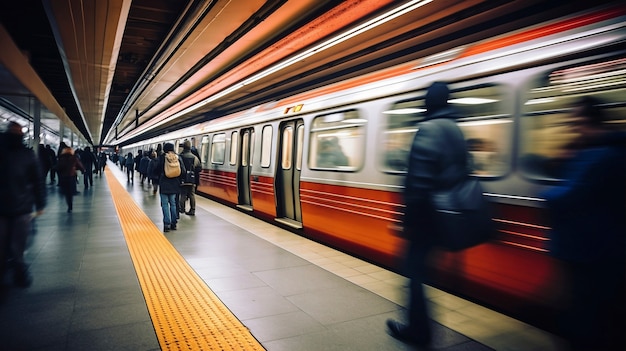 Kostenloses Foto Öffentliche verkehrsmittel mit vollen aufnahmen