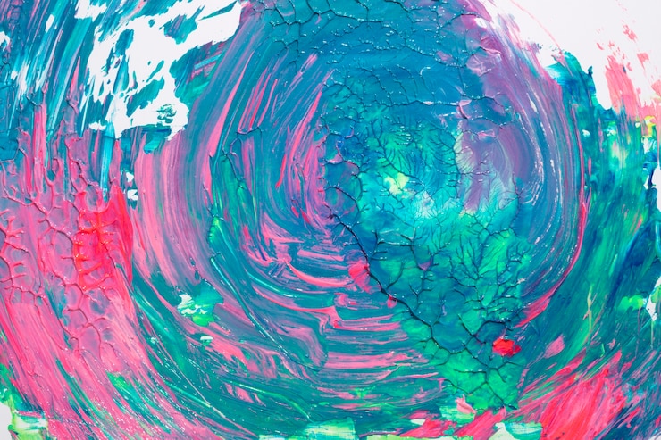 Kostenlose Foto ölgemälde textur hautnah