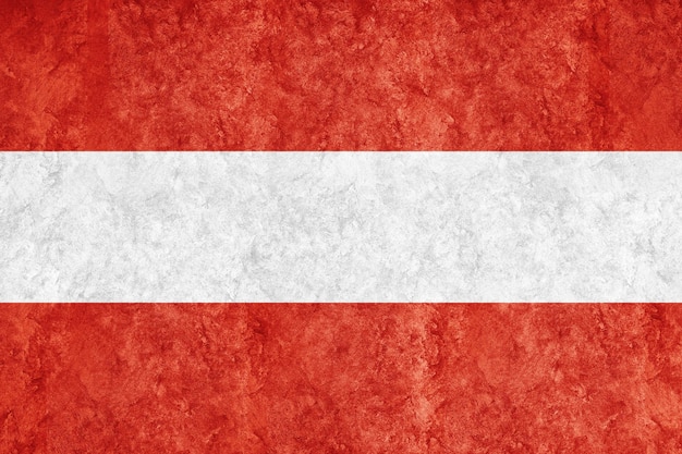 Kostenloses Foto Österreich metallic-flagge, strukturierte flagge, grunge-flagge