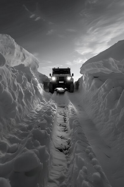 Offroad-Auto in der Wildnis