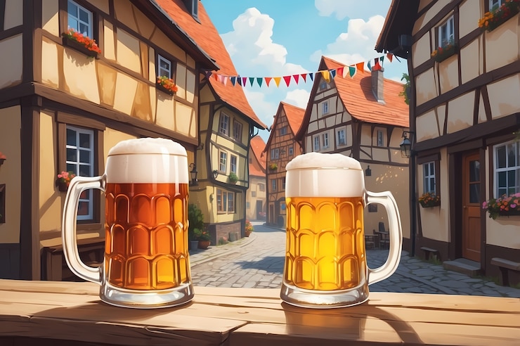 Kostenlose Foto oktoberfest feier digitale kunst