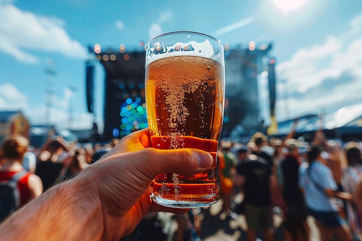 Kostenlose Foto oktoberfest mit viel bier feiern