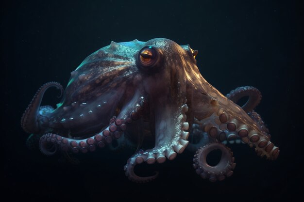 Oktopus vom Meeresgrund