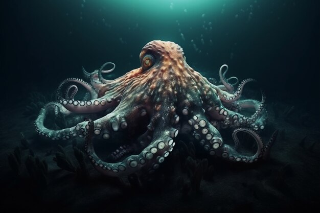 Oktopus vom Meeresgrund