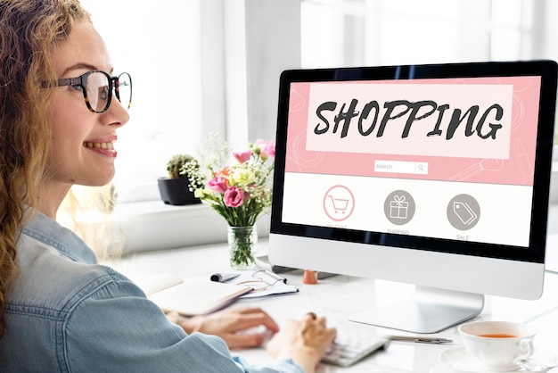 Online-Shopping Versand Internet Commerce-Konzept