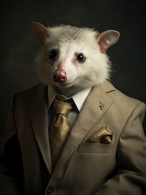 Kostenloses Foto opossum im fantasy-stil