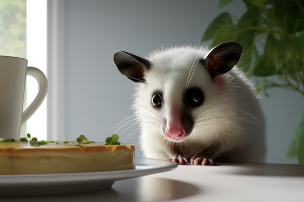 Kostenloses Foto opossum im fantasy-stil
