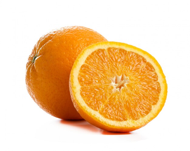Orange auf Weiß auf Weiß
