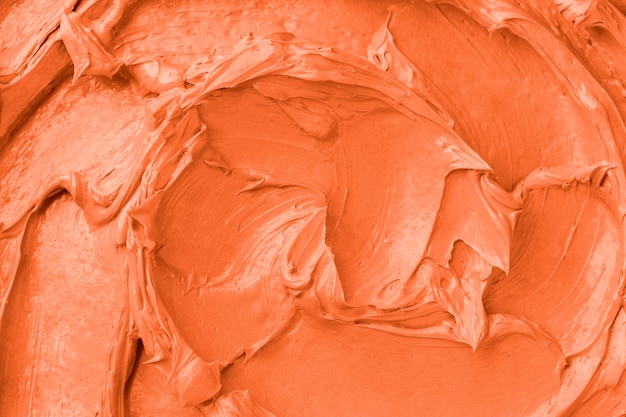 Orange Zuckerguss Textur Hintergrund Nahaufnahme