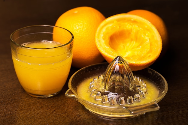 Orangen und sein Saft