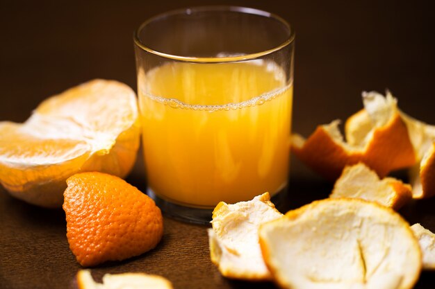 Orangen und sein Saft