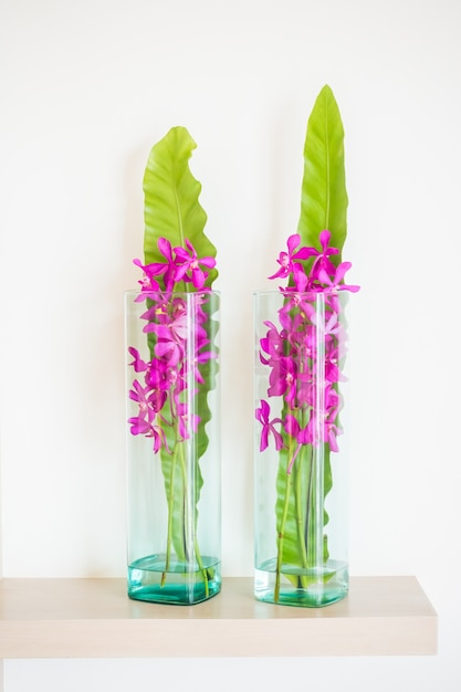 Orchideen-Blüten in der Vase