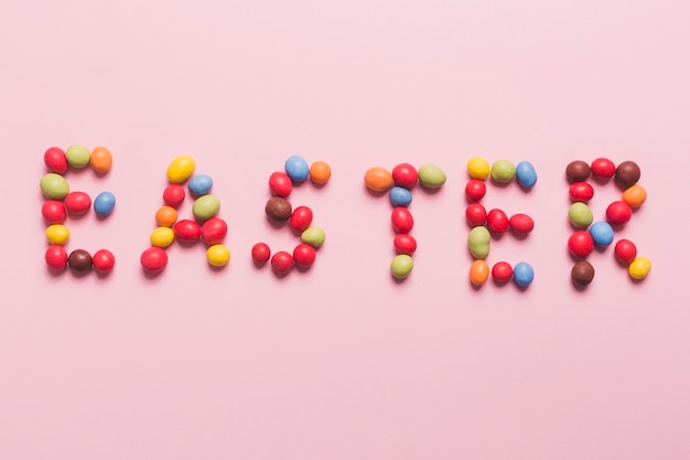 Ostern schreiben von Süßigkeiten