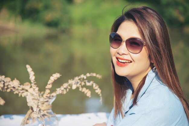 Outdoor Portrait asiatische Frau