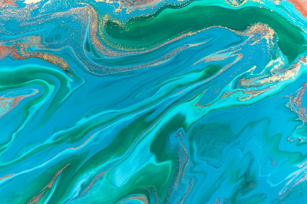 Ozeanwellenart abstrakte blaue marmorbeschaffenheit Premium Fotos