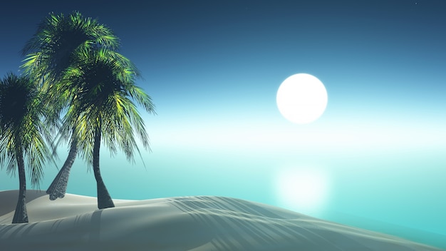 Palme in einem Strand