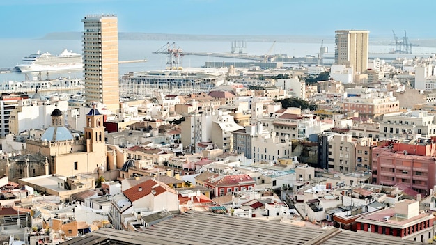 Kostenloses Foto panoramablick auf alicante