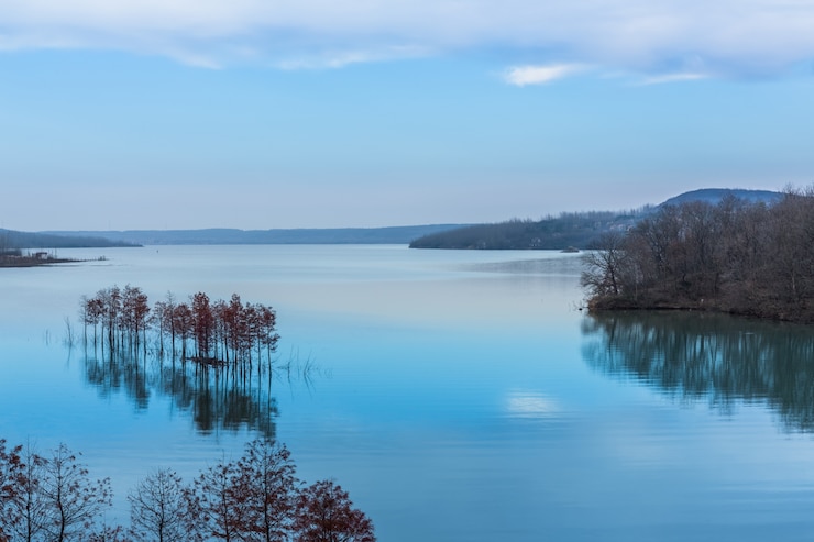 Kostenlose Foto panoramablick auf den fluss