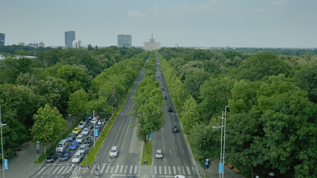 Panoramablick auf die Stadtlandschaft im Freien