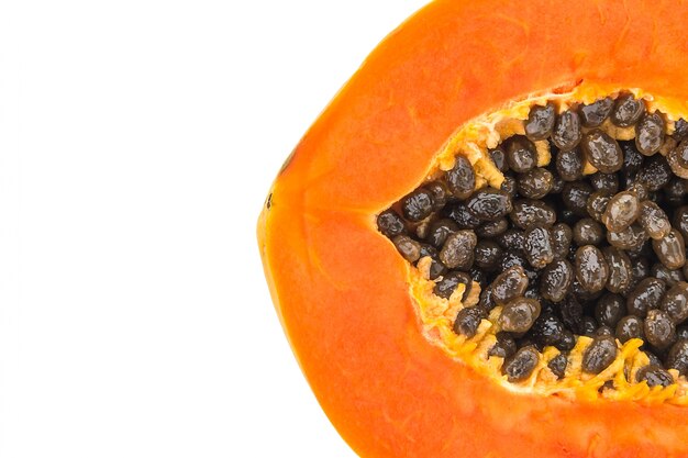 Papaya schmackhaft Farbe reif saftig