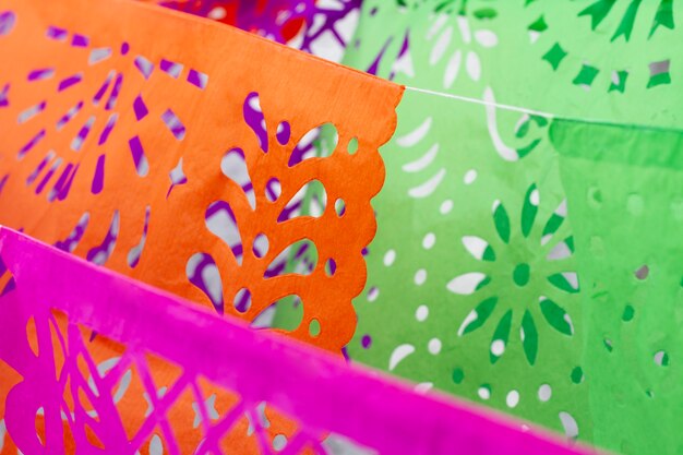 Papel Picado Partydekorationen