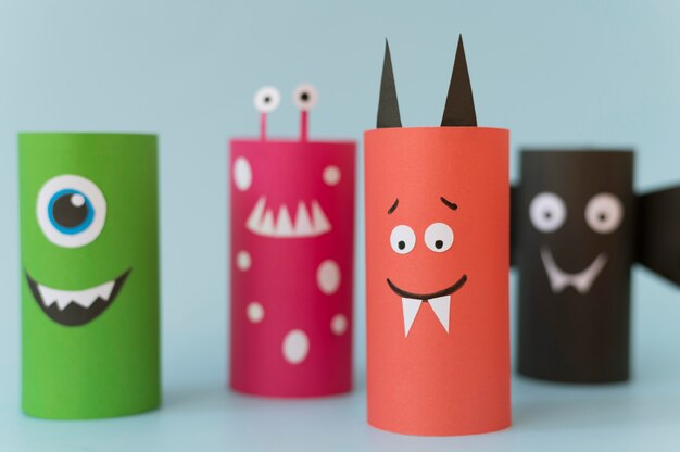 Papierdekorationen für Halloween-Set