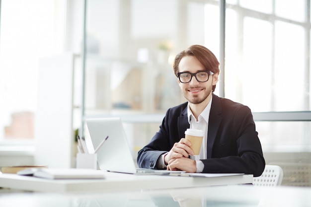 Pause im Büro