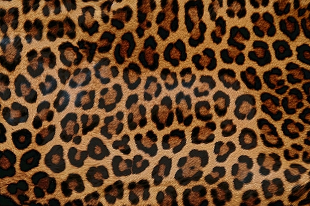 Pelzstruktur mit Leopardenmuster