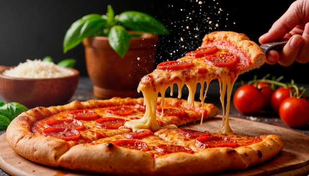 Pepperoni-Pizzascheibe