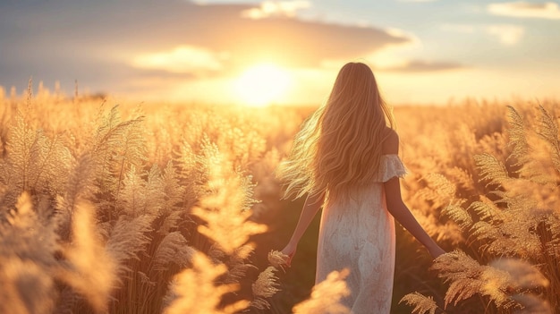 Kostenloses Foto person, die zeit in der natur genießt