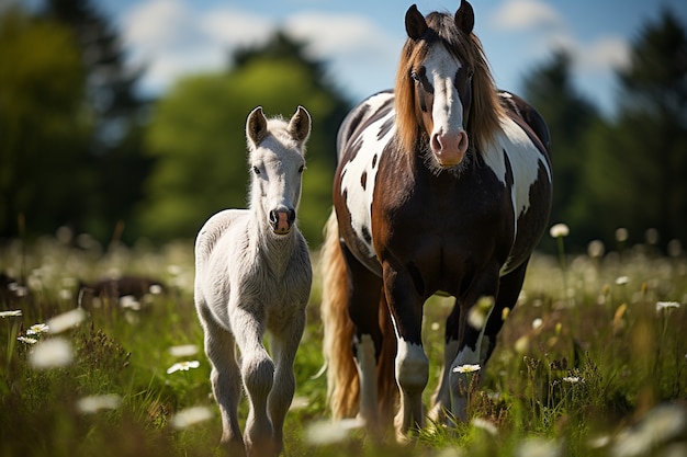 Pferd in der Natur erzeugt Bild