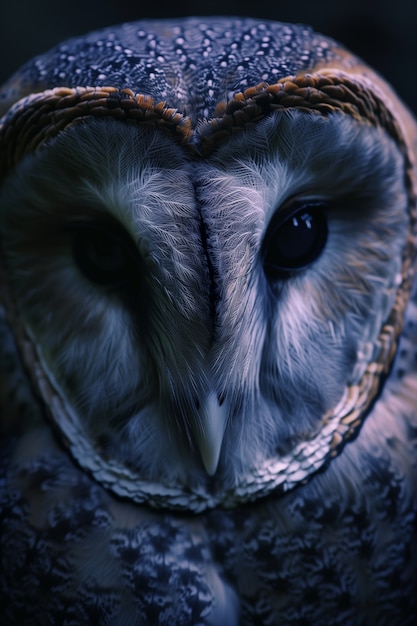 Kostenloses Foto photorealistic view of owl bird at night