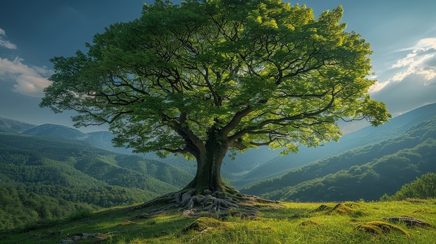 Kostenloses Foto photorealistic view of tree in nature with branches and trunk