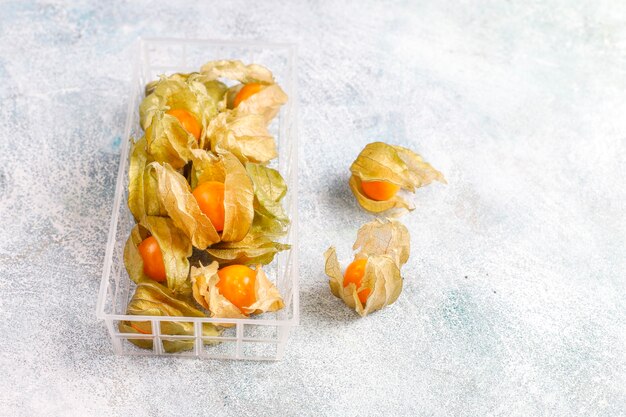 Physalis peruviana oder Goldene Beere.