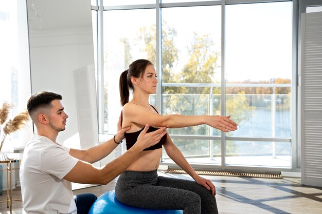 Physische Rehabilitationstherapie mittlerer Schuss