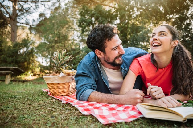 Picknick und Liebe Konzept