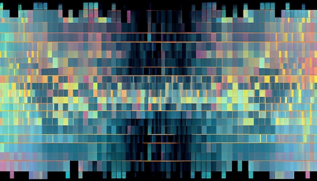 Kostenloses Foto pixeliges abstraktes muster auf modernem computerhintergrund mit generativer ki