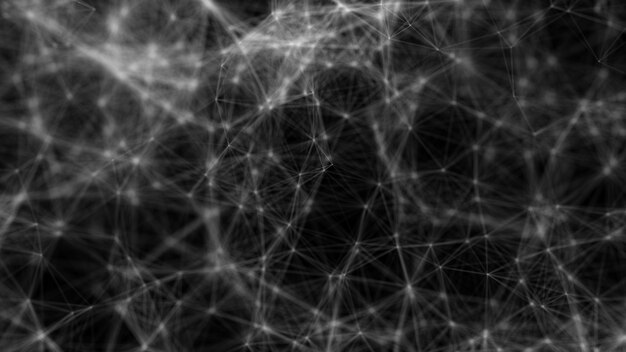 Polygonale abstrakte Formen Netzwerkverbindung Big Data-Konzept